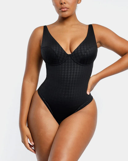 AirSlim® Classic Swallow Gird Thong Bodysuit