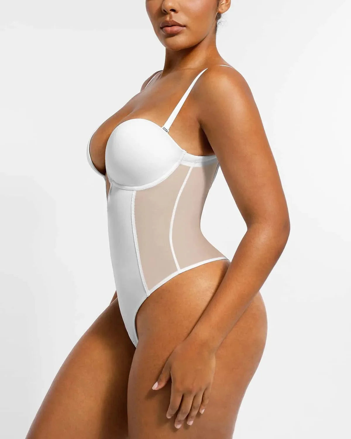 AirSlim® Deep Plunge Low-Back Thong Bodysuit