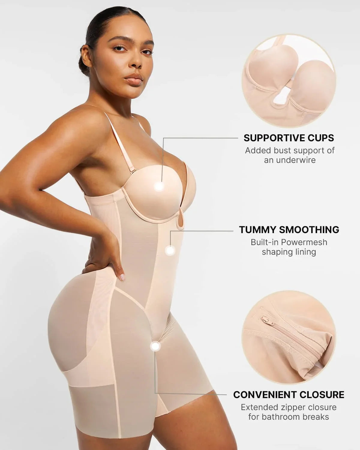 AirSlim® Deep Plunge Butt-Lifting Bodysuit