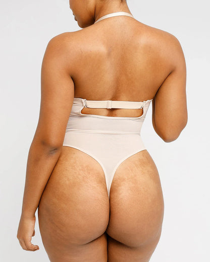 AirSlim® Deep Plunge Low-Back Thong Bodysuit