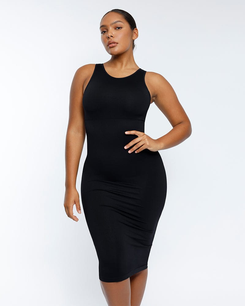 Seamless Eco-Friendly Shaping Dress with Large U-Back