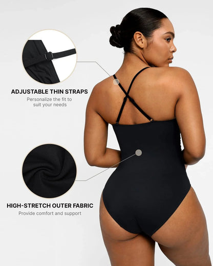 Smart Sculpt U-Ring Cut Out Shaping Swimsuit